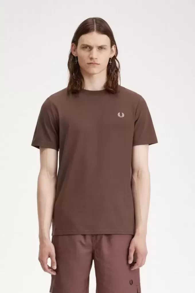 Herr-T-shirt med rund hals Herr-T-shirt med rund hals