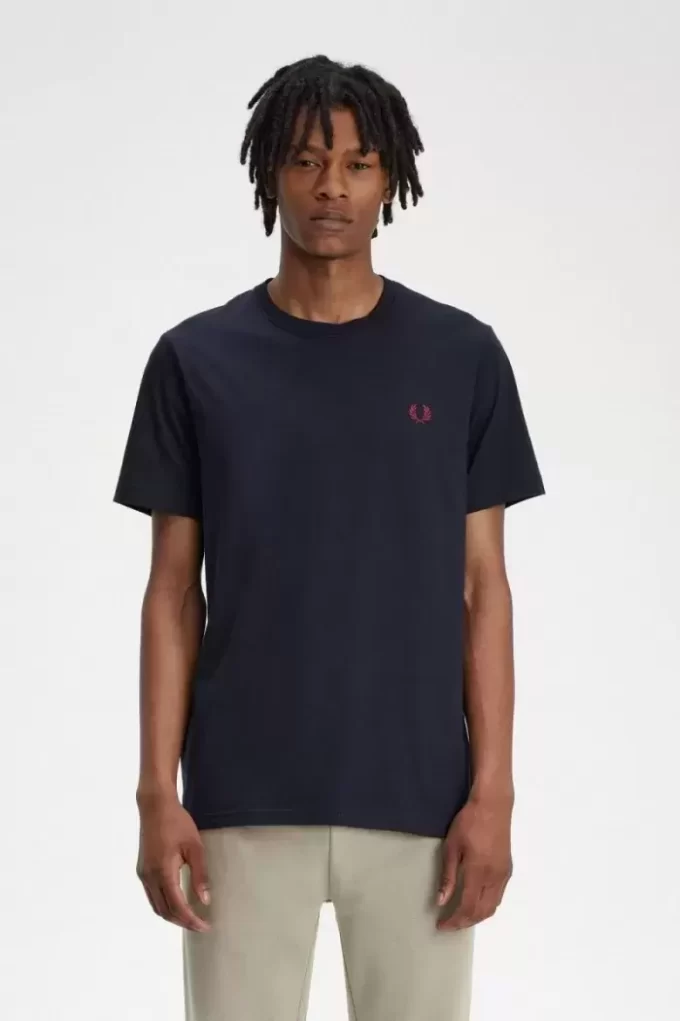Herr-T-shirt med rund hals Herr-T-shirt med rund hals