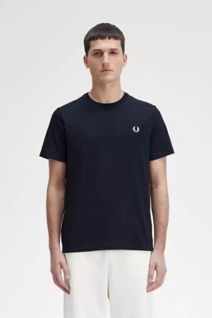 Herr-T-shirt med rund hals Herr-T-shirt med rund hals