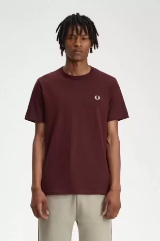 Herr-T-shirt med rund hals
