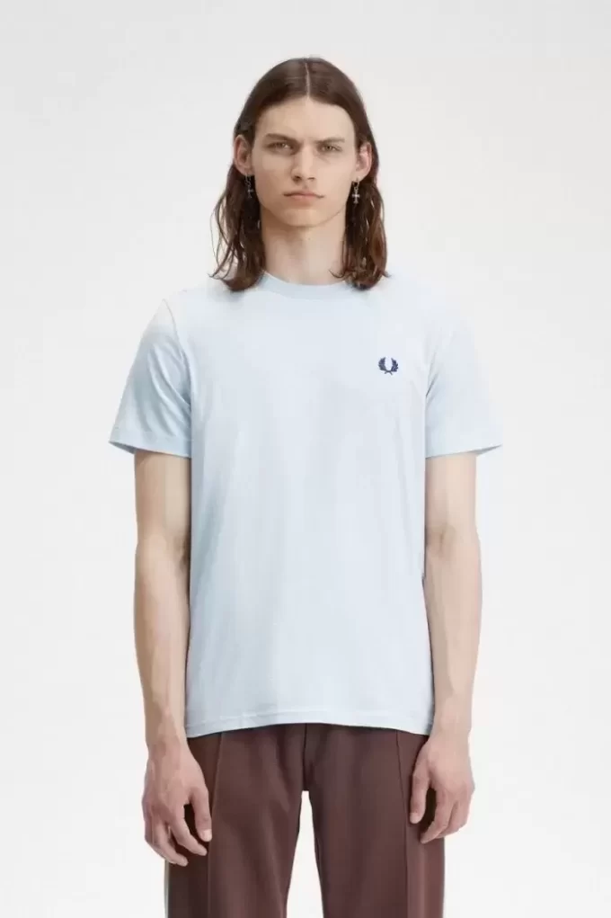 Herr-T-shirt med rund hals Herr-T-shirt med rund hals