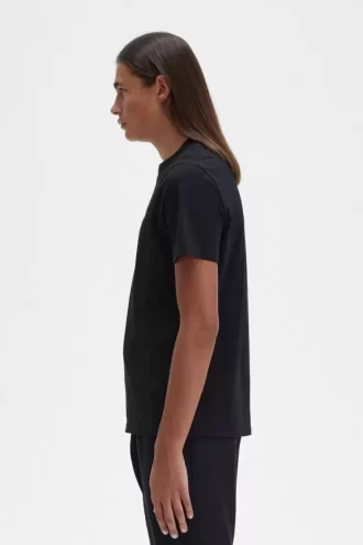 Herr-T-shirt med rund hals