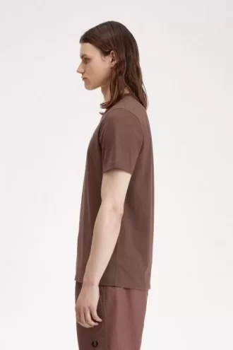 Herr-T-shirt med rund hals