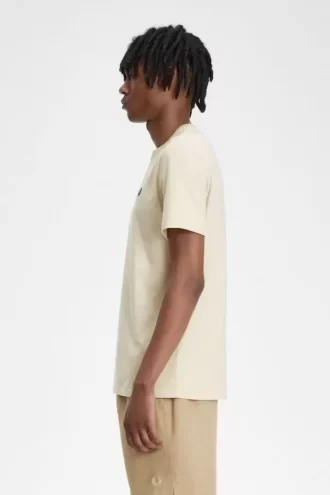 Herr-T-shirt med rund hals