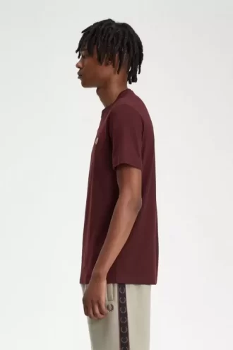 Herr-T-shirt med rund hals