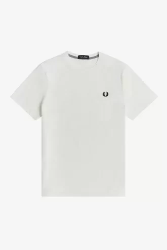 Herr-T-shirt med rund hals