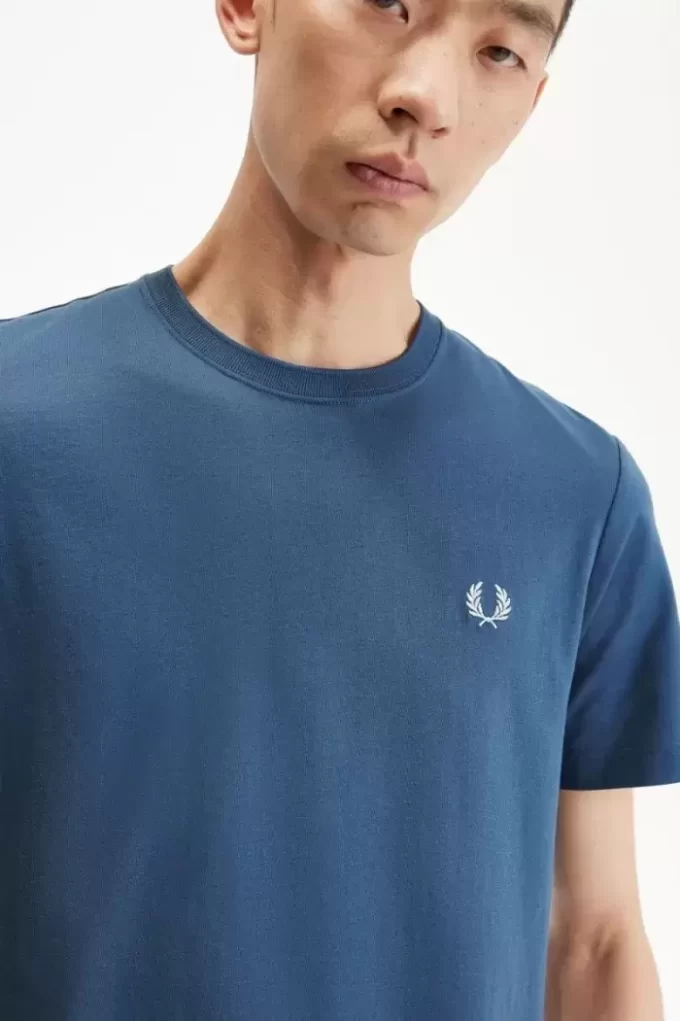 Herr-T-shirt med rund hals Herr-T-shirt med rund hals