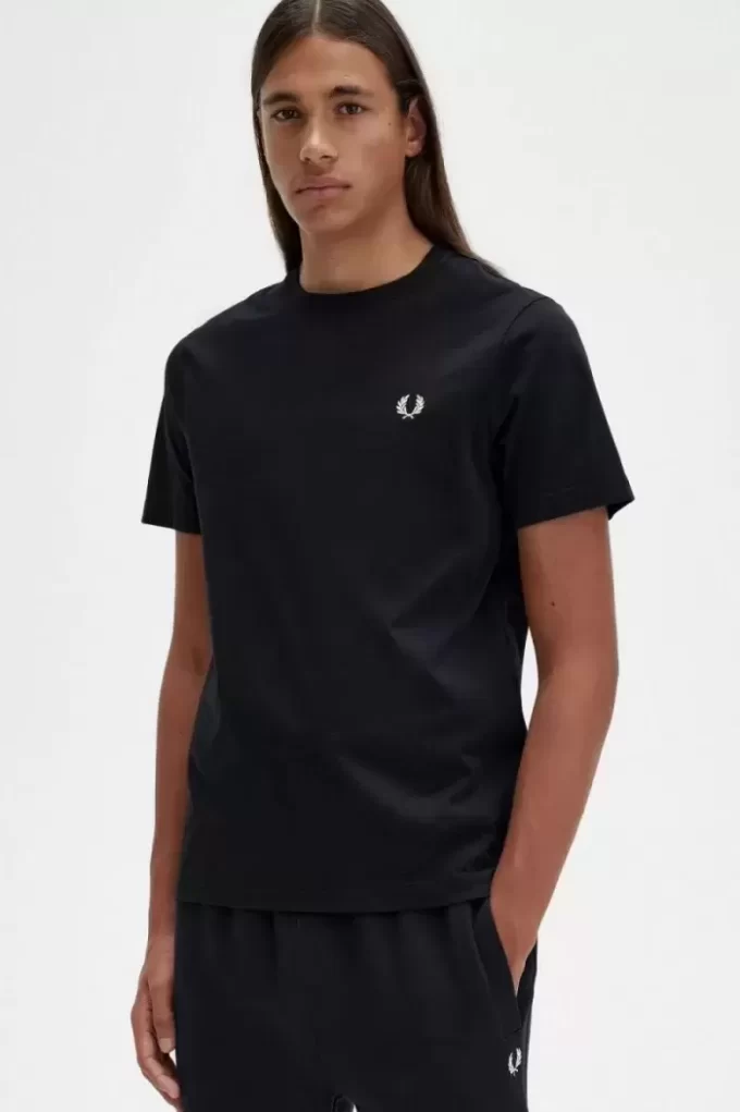 Herr-T-shirt med rund hals Herr-T-shirt med rund hals