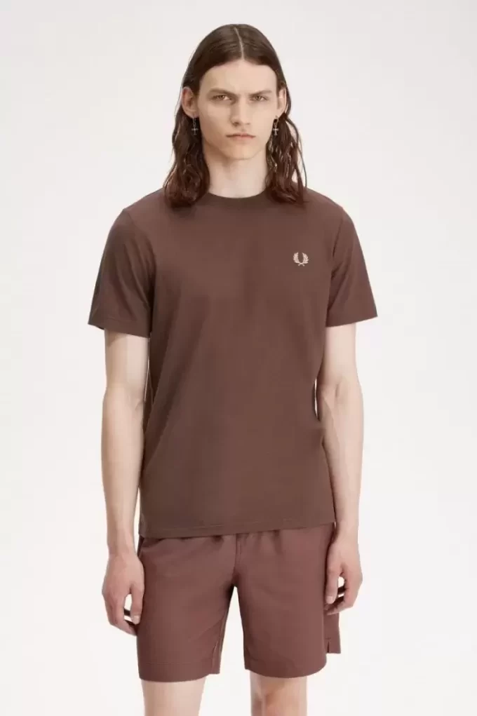 Herr-T-shirt med rund hals Herr-T-shirt med rund hals