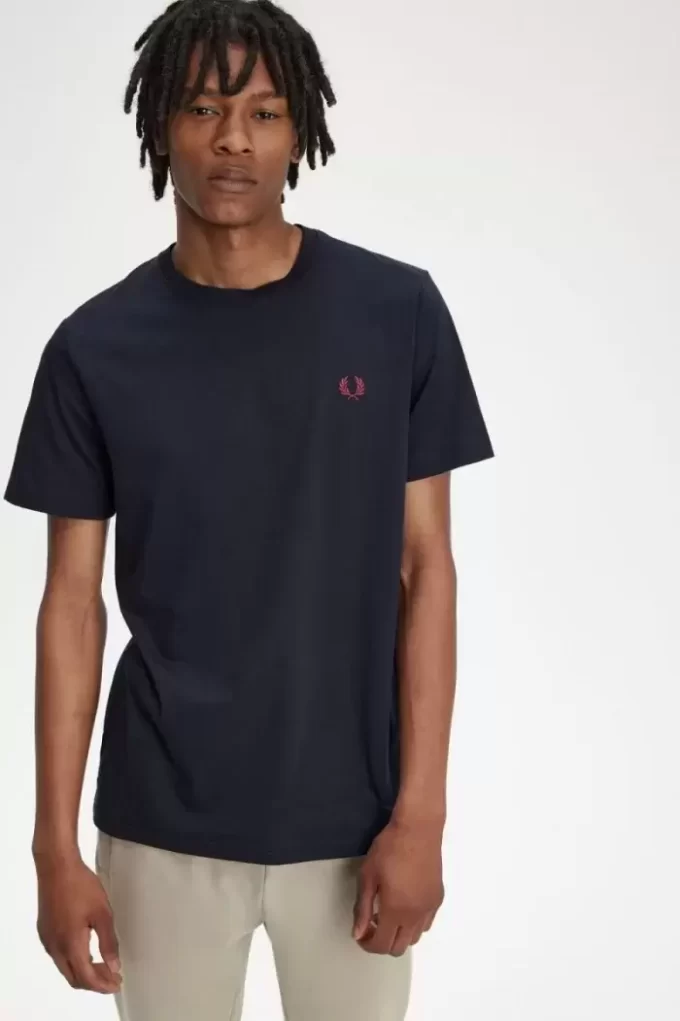 Herr-T-shirt med rund hals Herr-T-shirt med rund hals