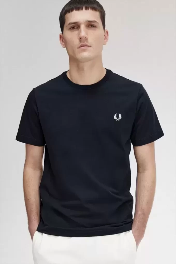 Herr-T-shirt med rund hals Herr-T-shirt med rund hals