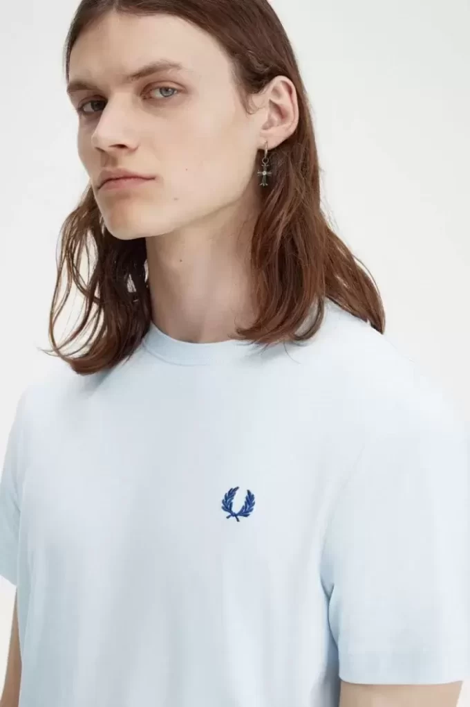 Herr-T-shirt med rund hals Herr-T-shirt med rund hals