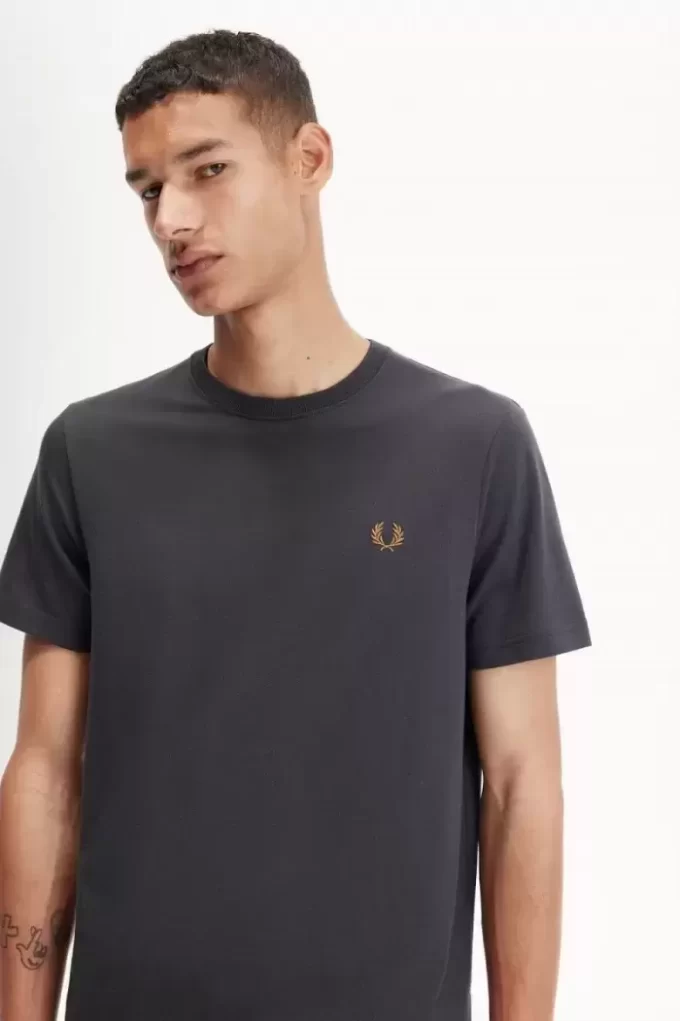 Herr-T-shirt med rund hals Herr-T-shirt med rund hals
