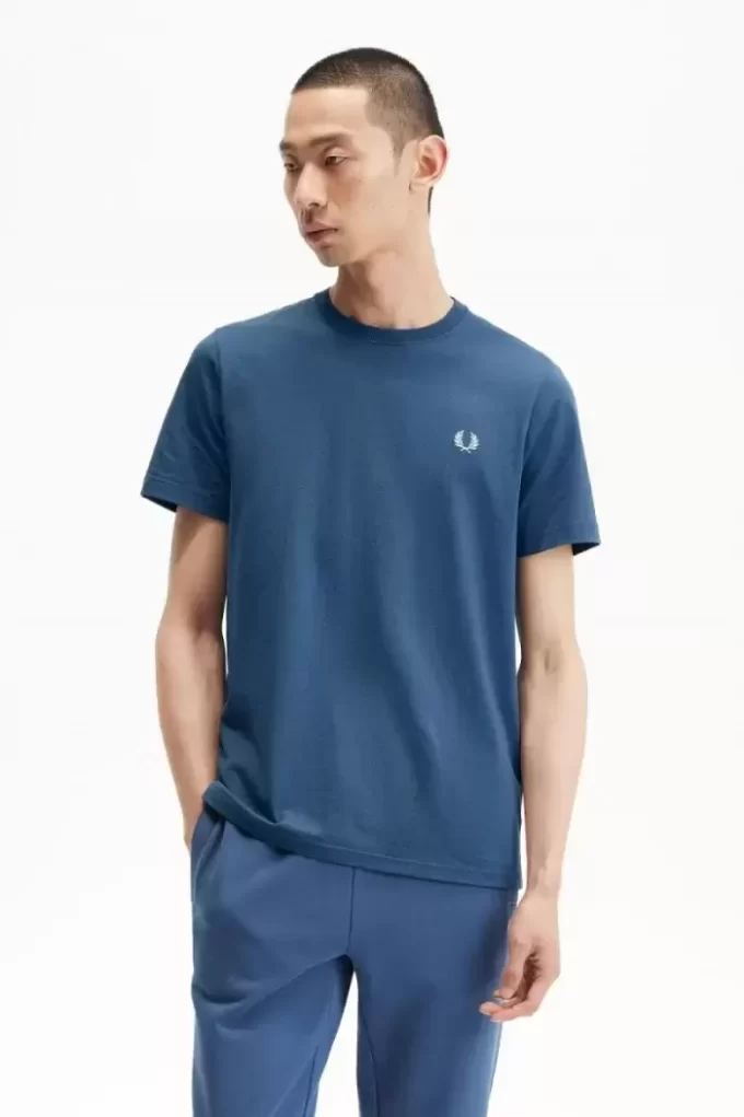 Herr-T-shirt med rund hals Herr-T-shirt med rund hals