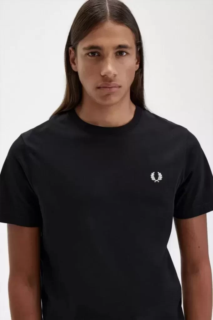 Herr-T-shirt med rund hals Herr-T-shirt med rund hals