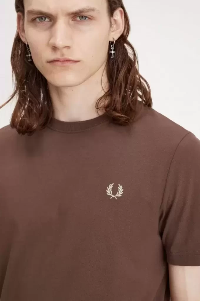 Herr-T-shirt med rund hals Herr-T-shirt med rund hals