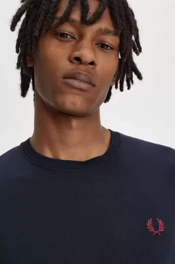Herr-T-shirt med rund hals Herr-T-shirt med rund hals