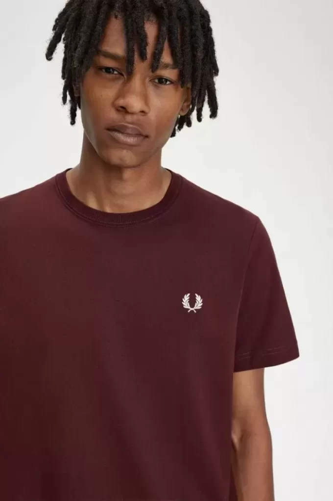 Herr-T-shirt med rund hals Herr-T-shirt med rund hals