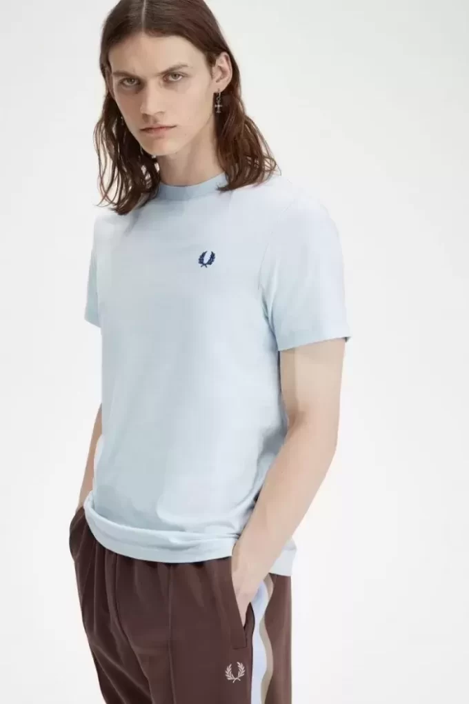 Herr-T-shirt med rund hals Herr-T-shirt med rund hals
