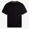 Herr-T-shirt med rund hals och pikémönster Herr-T-shirt med rund hals och pikémönster