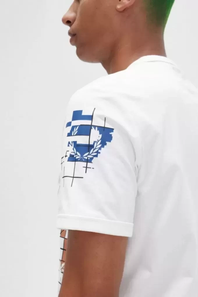 Herr-T-shirt med rutmönster Herr-T-shirt med rutmönster