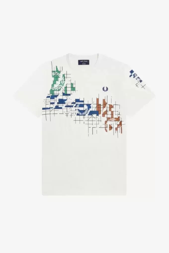 Herr-T-shirt med rutmönster Herr-T-shirt med rutmönster