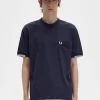 Herr-T-shirt med spetsad ärm Herr-T-shirt med spetsad ärm