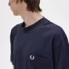 Herr-T-shirt med spetsad ärm Herr-T-shirt med spetsad ärm