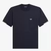 Herr-T-shirt med spetsad ärm Herr-T-shirt med spetsad ärm