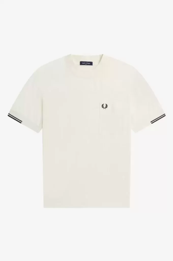 Herr-T-shirt med spetsad ärm Herr-T-shirt med spetsad ärm
