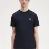 Herr-T-shirt med tejpdetalj Herr-T-shirt med tejpdetalj