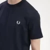 Herr-T-shirt med tejpdetalj Herr-T-shirt med tejpdetalj