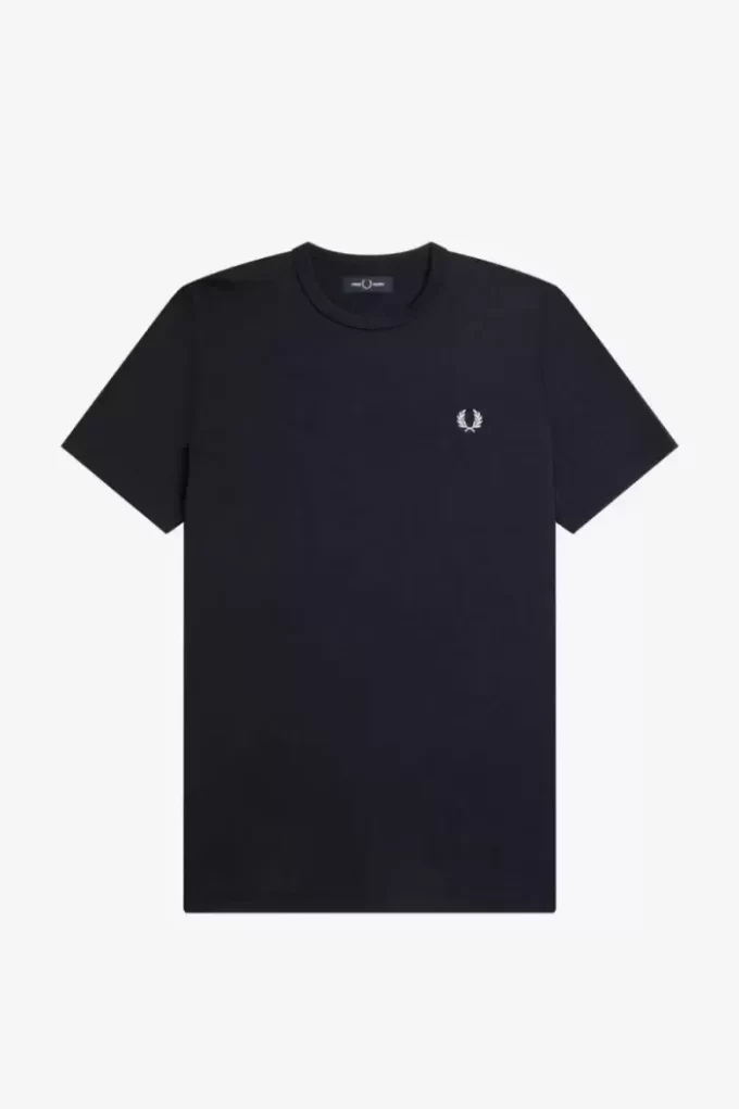 Herr-T-shirt med tejpdetalj Herr-T-shirt med tejpdetalj