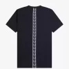 Herr-T-shirt med tejpdetalj Herr-T-shirt med tejpdetalj