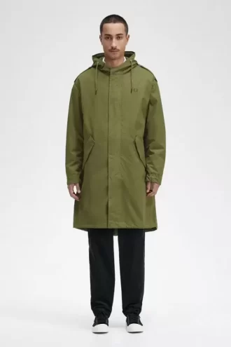 Herrparkas med fuskpälsfoder