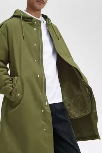 Herrparkas med fuskpälsfoder