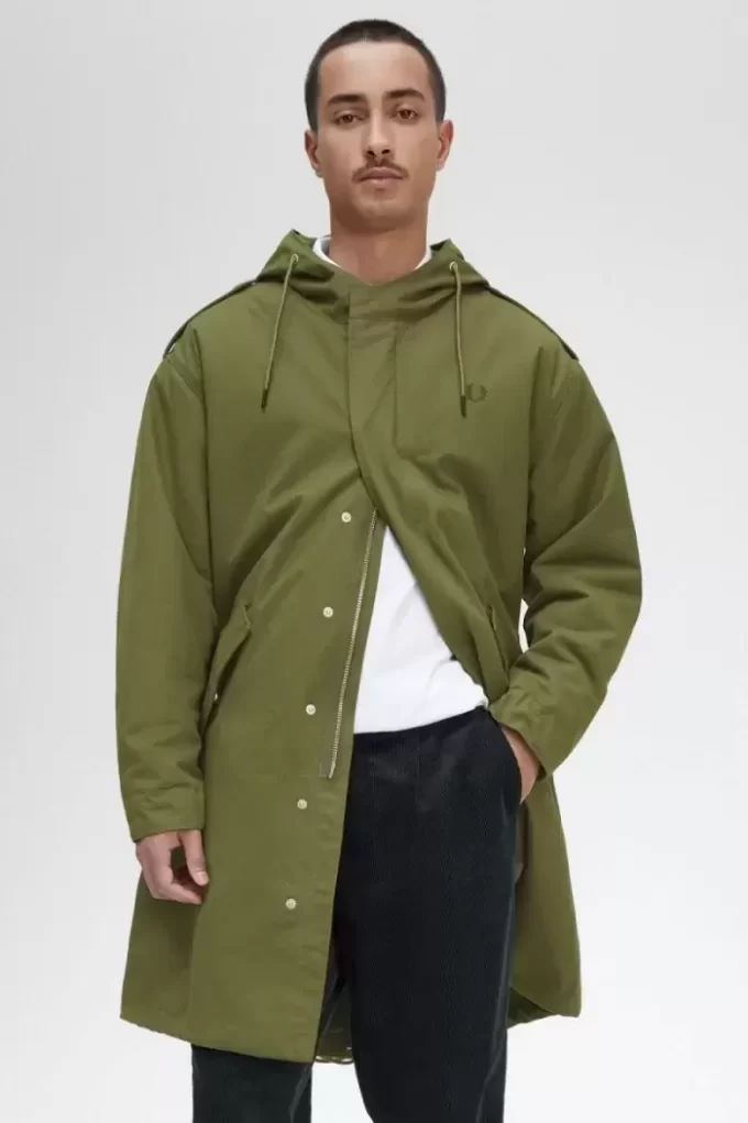 Herrparkas med fuskpälsfoder Herrparkas med fuskpälsfoder
