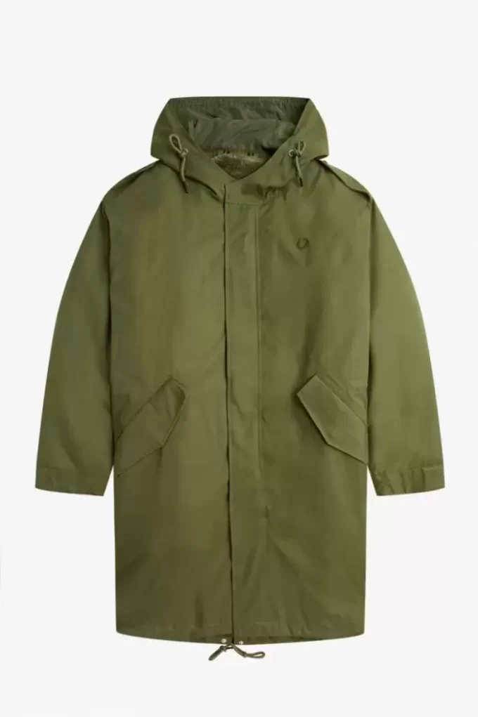Herrparkas med fuskpälsfoder Herrparkas med fuskpälsfoder