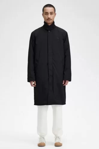 Herrparkas med knappar och Mac-logotyp