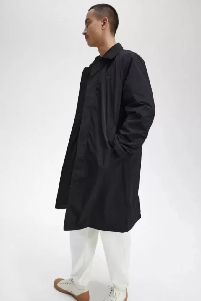 Herrparkas med knappar och Mac-logotyp Herrparkas med knappar och Mac-logotyp