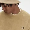 Herrtröjor med rund hals och frottémönster