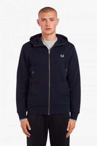 Hoodie med dragkedja