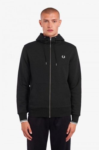 Hoodie med dragkedja