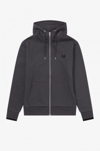Hoodie med dragkedja