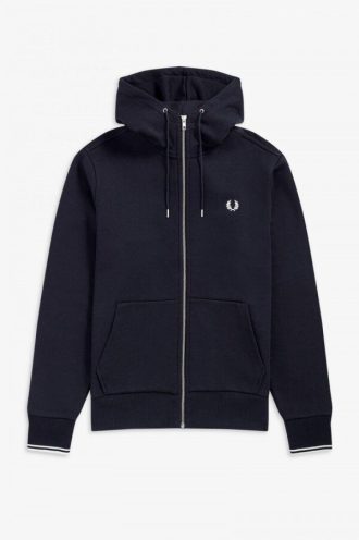 Hoodie med dragkedja
