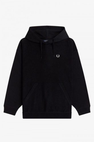 Hoodie med invändiga detaljer