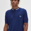 Kabelstickad Henley-skjorta för män Kabelstickad Henley-skjorta för män