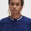 Kabelstickad Henley-skjorta för män Kabelstickad Henley-skjorta för män