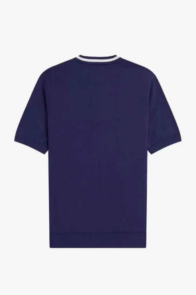 Kabelstickad Henley-skjorta för män Kabelstickad Henley-skjorta för män