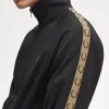 Kontrastbandade träningsjackor för män